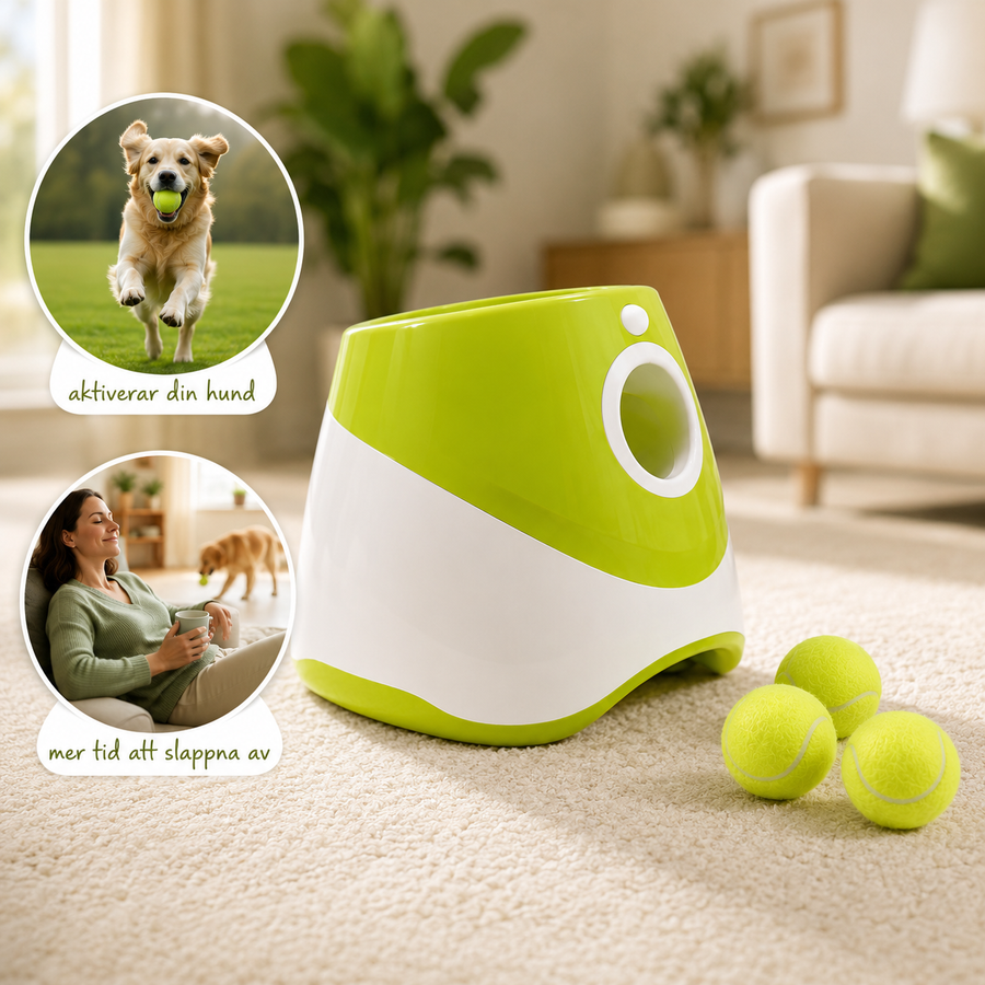 Bolli lanceur de balles avec balles de tennis et câble USB